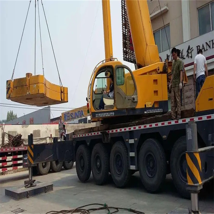 锦江当地吊车出租|机器吊装|75吨|工厂搬迁服务